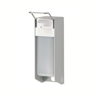 Zeep & desinfectiemiddeldispenser 1000 ml KB aluminium  ingoman versie