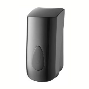 Zeepdispenser 900 ml kunststof zwart navulbaar