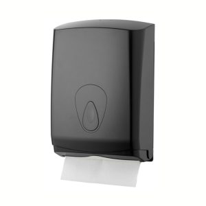 Handdoekdispenser midi kunststof zwart