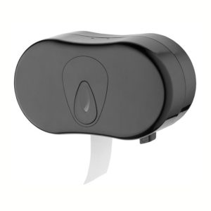 2-rolshouder kunststof zwart (standaard)