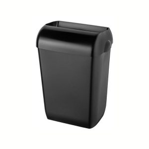Afvalbak half open zwart 43 liter