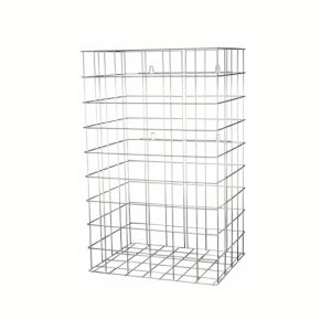 Afvalkorf alu-look 50 liter