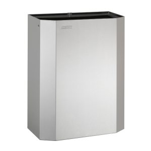 Afvalbak open 25 liter RVS