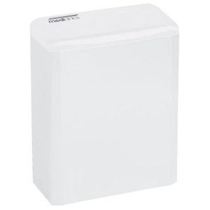 (Hygiëne)bak 6 liter gesloten wit