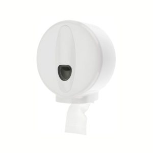 Jumboroldispenser mini kunststof wit
