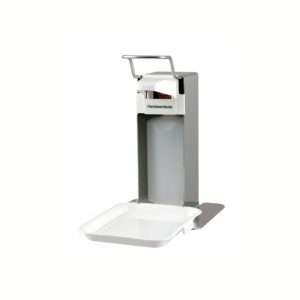 Zeep- & Desinfectiedispenser 500ml RVS + opvangschaal