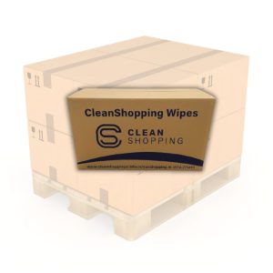 CleanShopping Wipes - 2x600 wipes - 60 Dozen per pallet