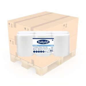 BulkySoft® Poetsrol midi cellulose coreless 1laags - 40 verpakkingen per pallet