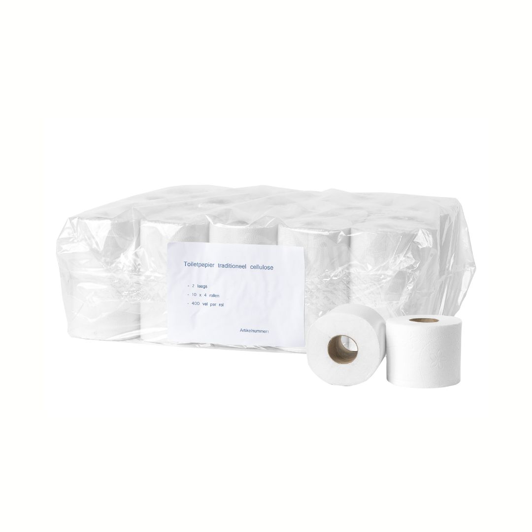 Toiletpapier cellulose 2laags/400 vel