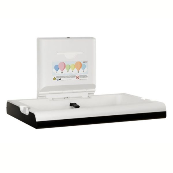 Babyverschoontafel horizontaal zwart